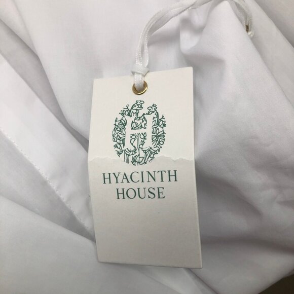 NWT Hyacinth House White Buttondown Vail Blouse Size M 100% Cotton - Picture 7 of 9